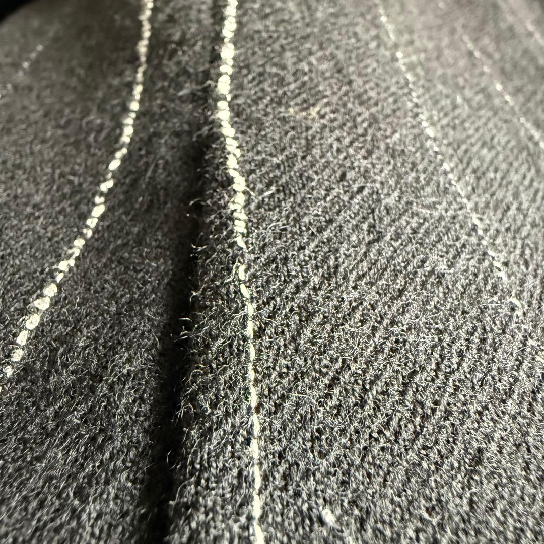 イタリア製　ジャンフランコフェレ　ウールコート　チェスターコート　ピンストライプ