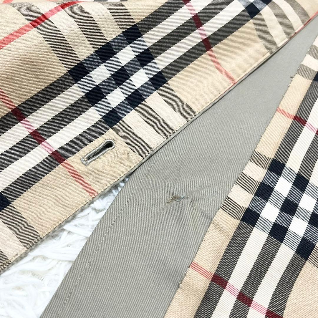 バーバリーズ　トレンチコート　ライナー　ロング　ノバチェック　ベルト　ベージュ