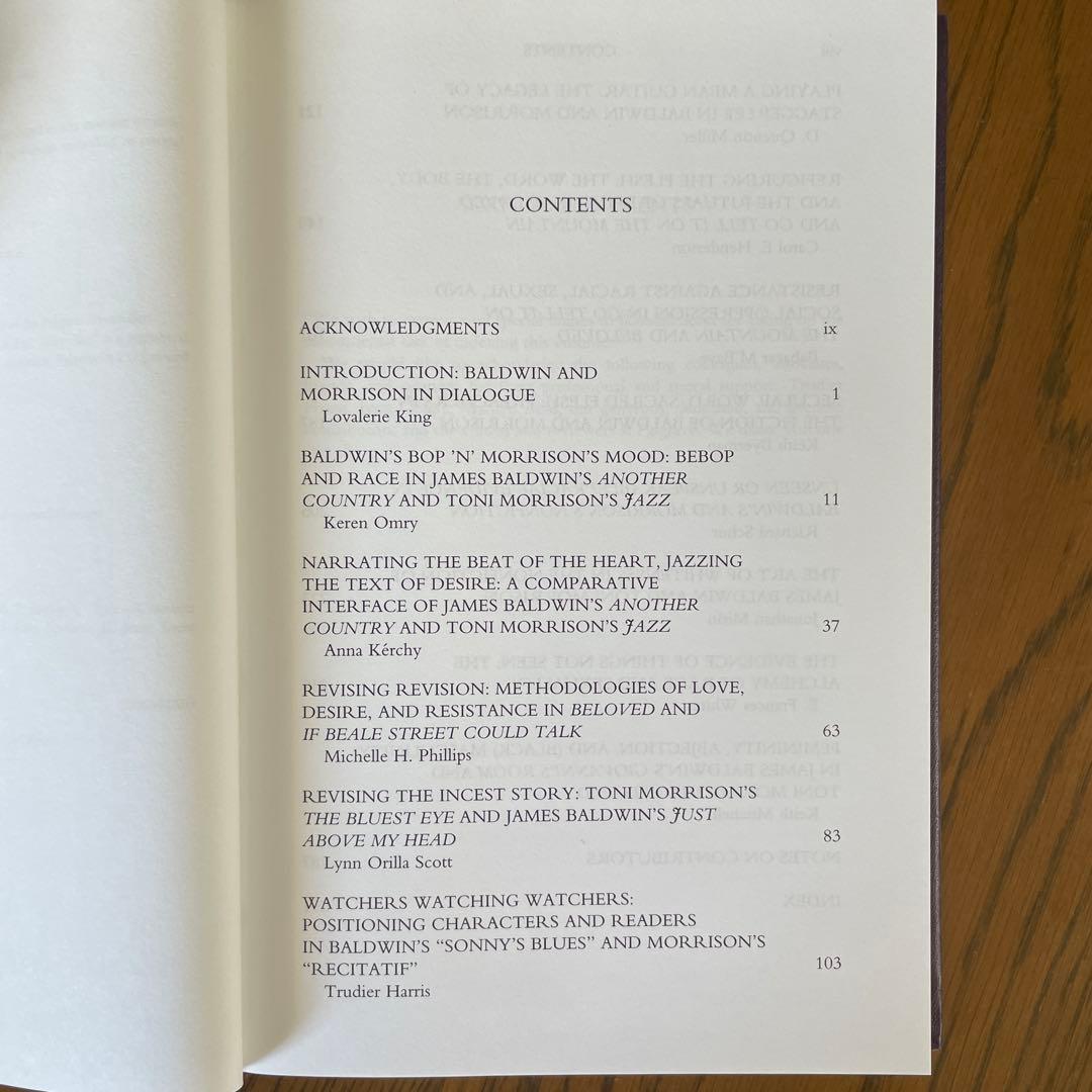 洋書 JAMES BALDWIN AND TONI MORRISON