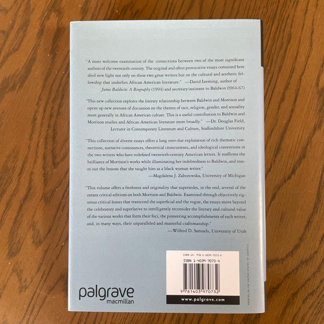 洋書 JAMES BALDWIN AND TONI MORRISON