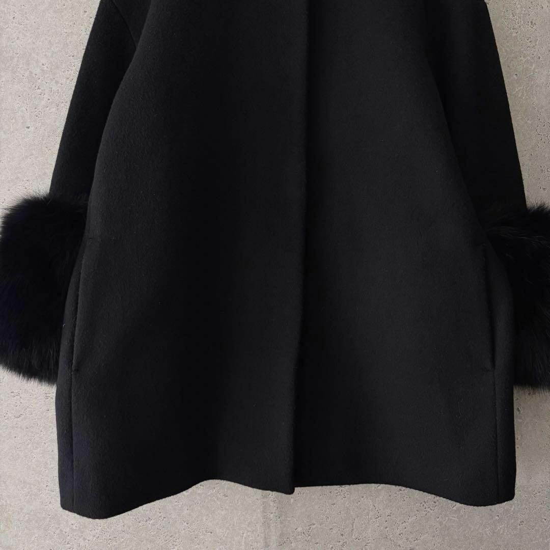 UNITED ARROWS UBCS ファースリーブノーカラーコート　36