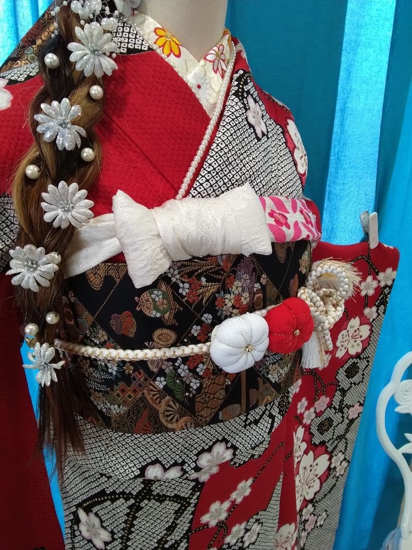 【専用です‼️】振袖フルセット、正絹絞り振袖、成人式、ガード加工