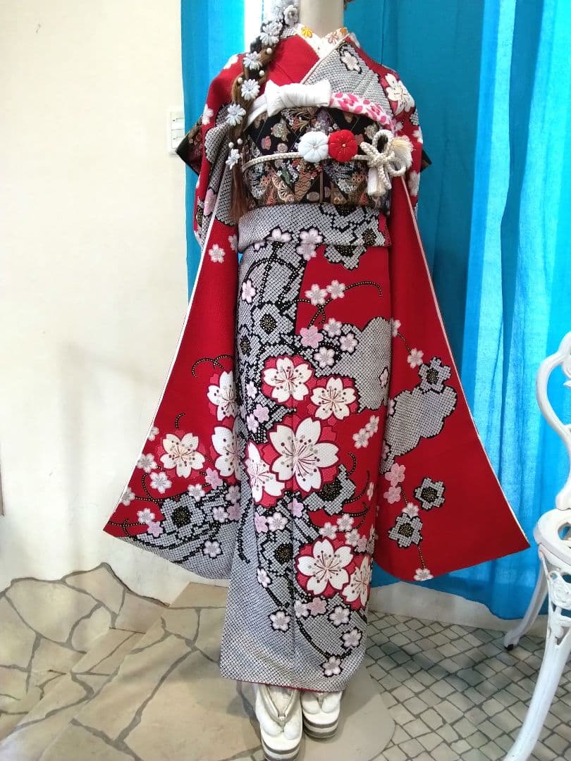 【専用です‼️】振袖フルセット、正絹絞り振袖、成人式、ガード加工