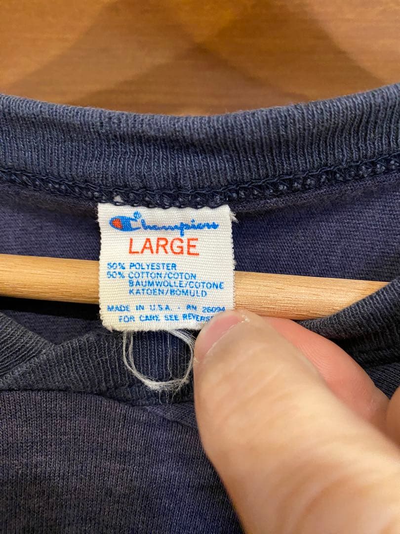 【トリコタグ80s】Champion チャンピオン　フットボールTシャツ