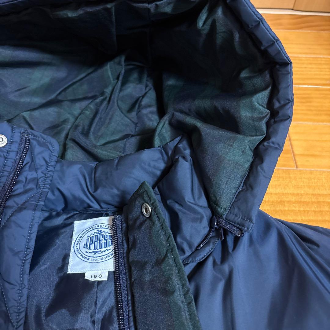 J.PRESS ネイビー ダウンジャケット 160サイズ
