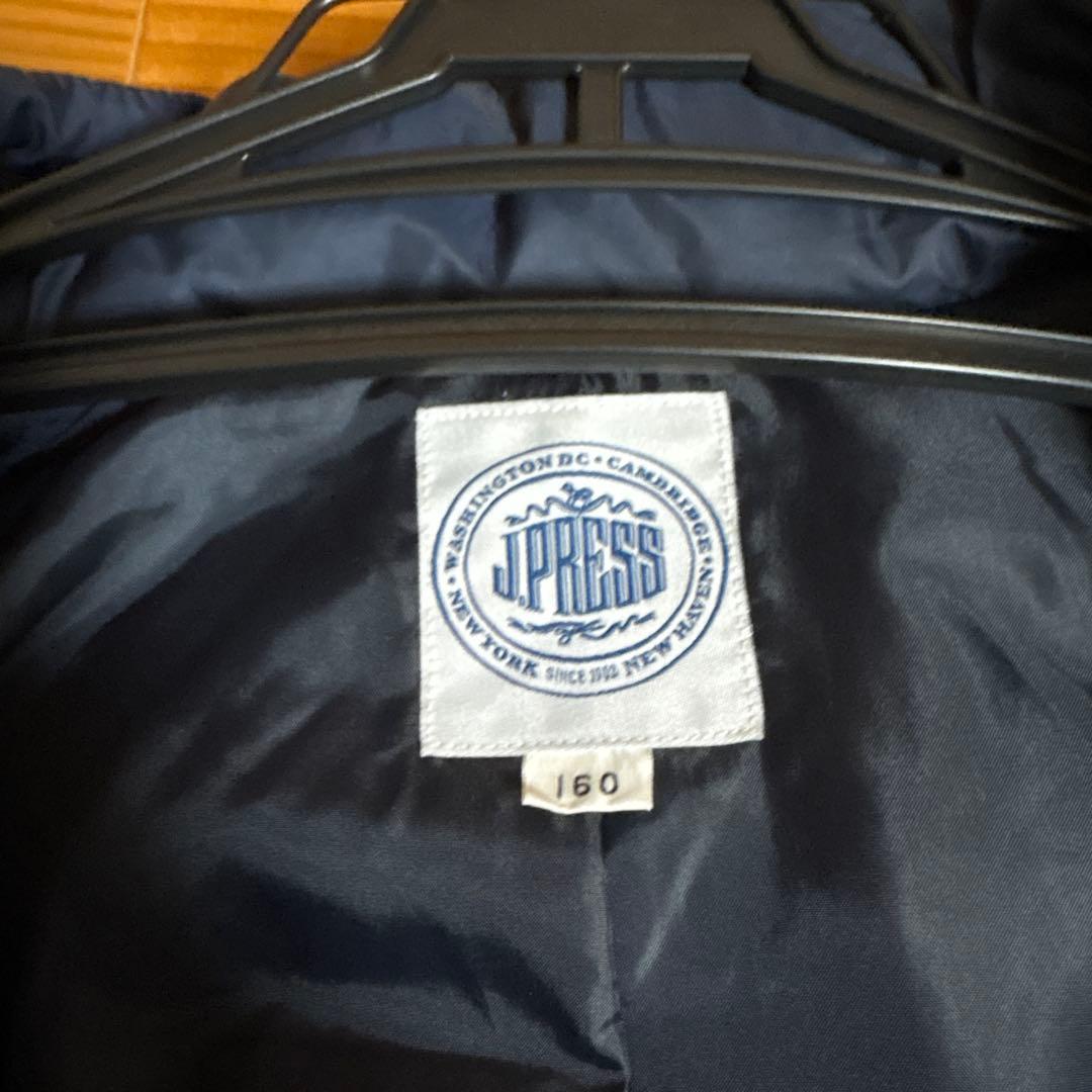 J.PRESS ネイビー ダウンジャケット 160サイズ
