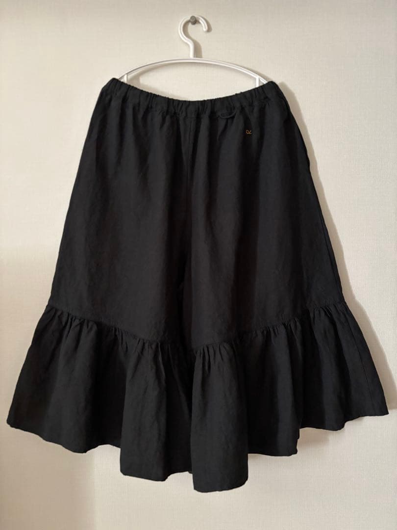 【新品】45R インド度詰リネンの ラッパー キュロット パンツ / 完売色