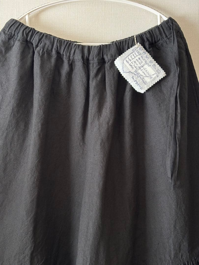 【新品】45R インド度詰リネンの ラッパー キュロット パンツ / 完売色