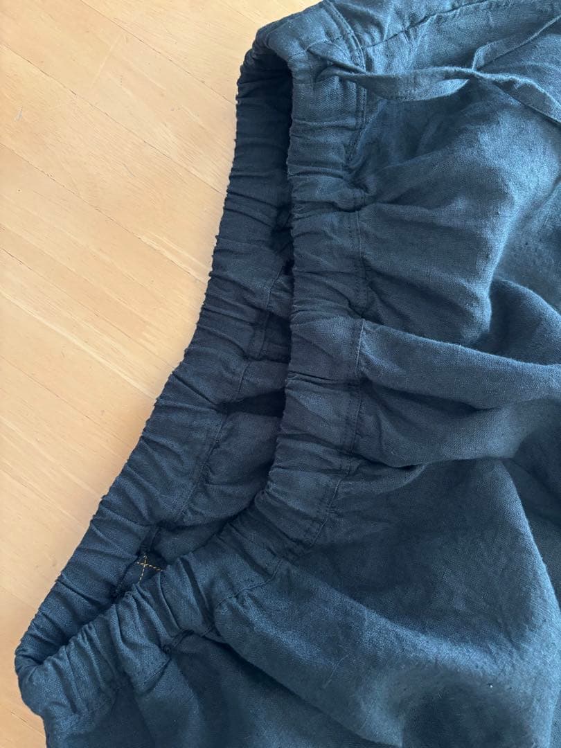 【新品】45R インド度詰リネンの ラッパー キュロット パンツ / 完売色