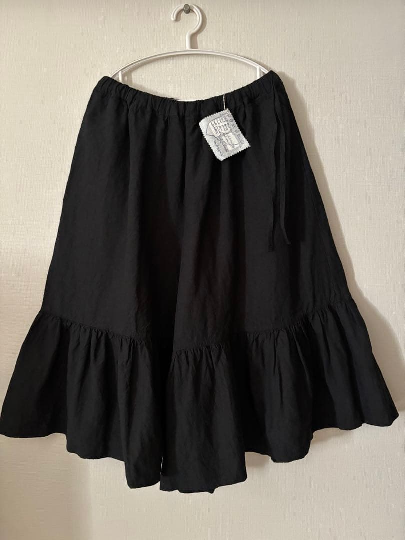 【新品】45R インド度詰リネンの ラッパー キュロット パンツ / 完売色