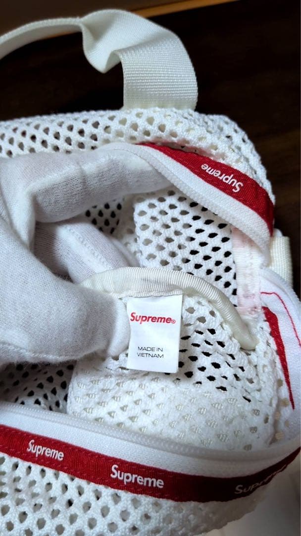 Supreme メッシュバック　小　ホワイト