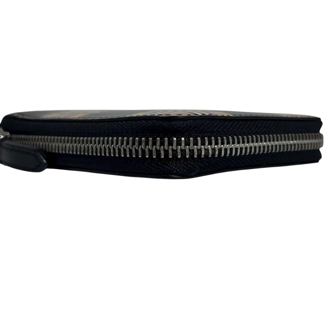 希少✨バーバリー 二つ折り財布 ダニエルズ ノバチェック レザー ブラック