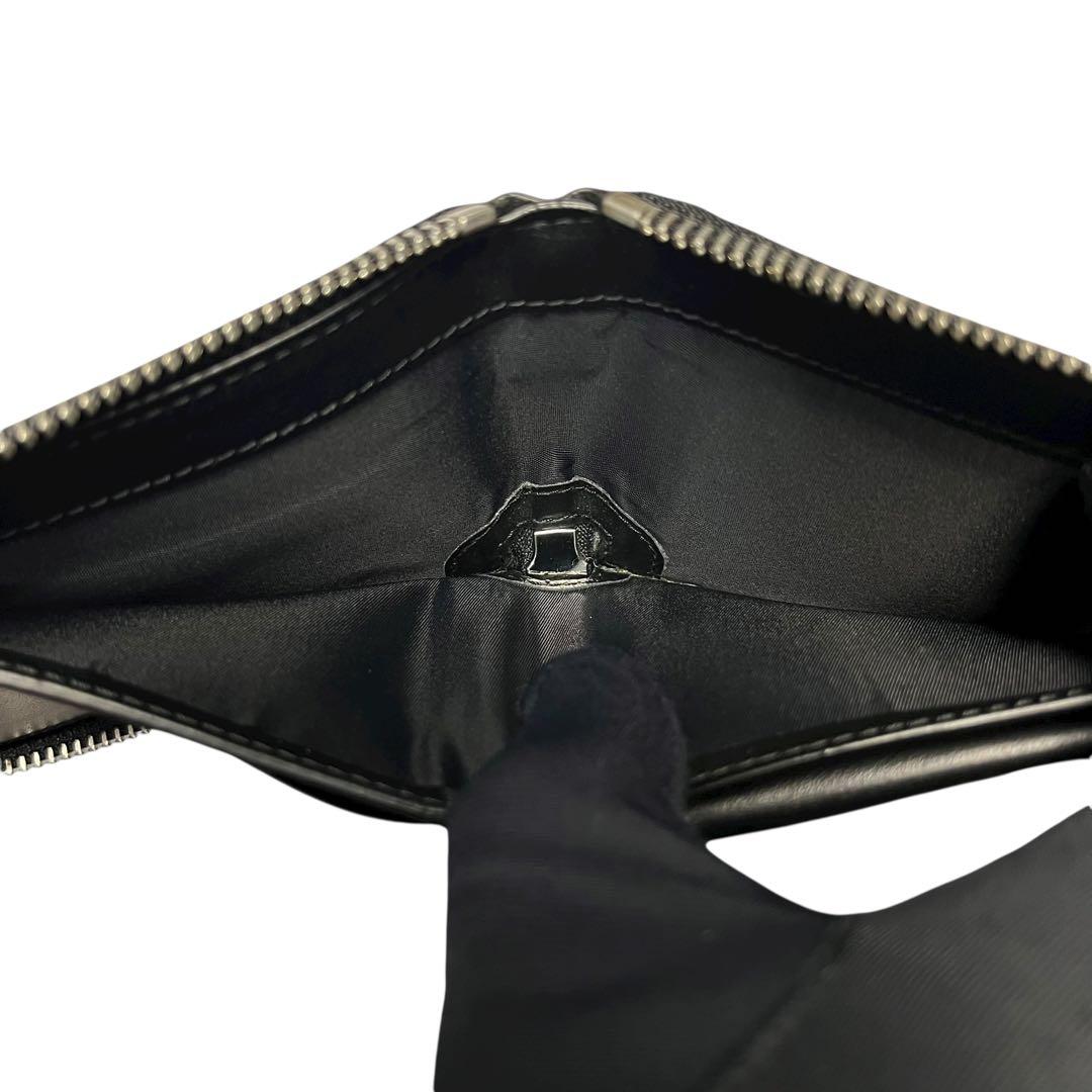 希少✨バーバリー 二つ折り財布 ダニエルズ ノバチェック レザー ブラック