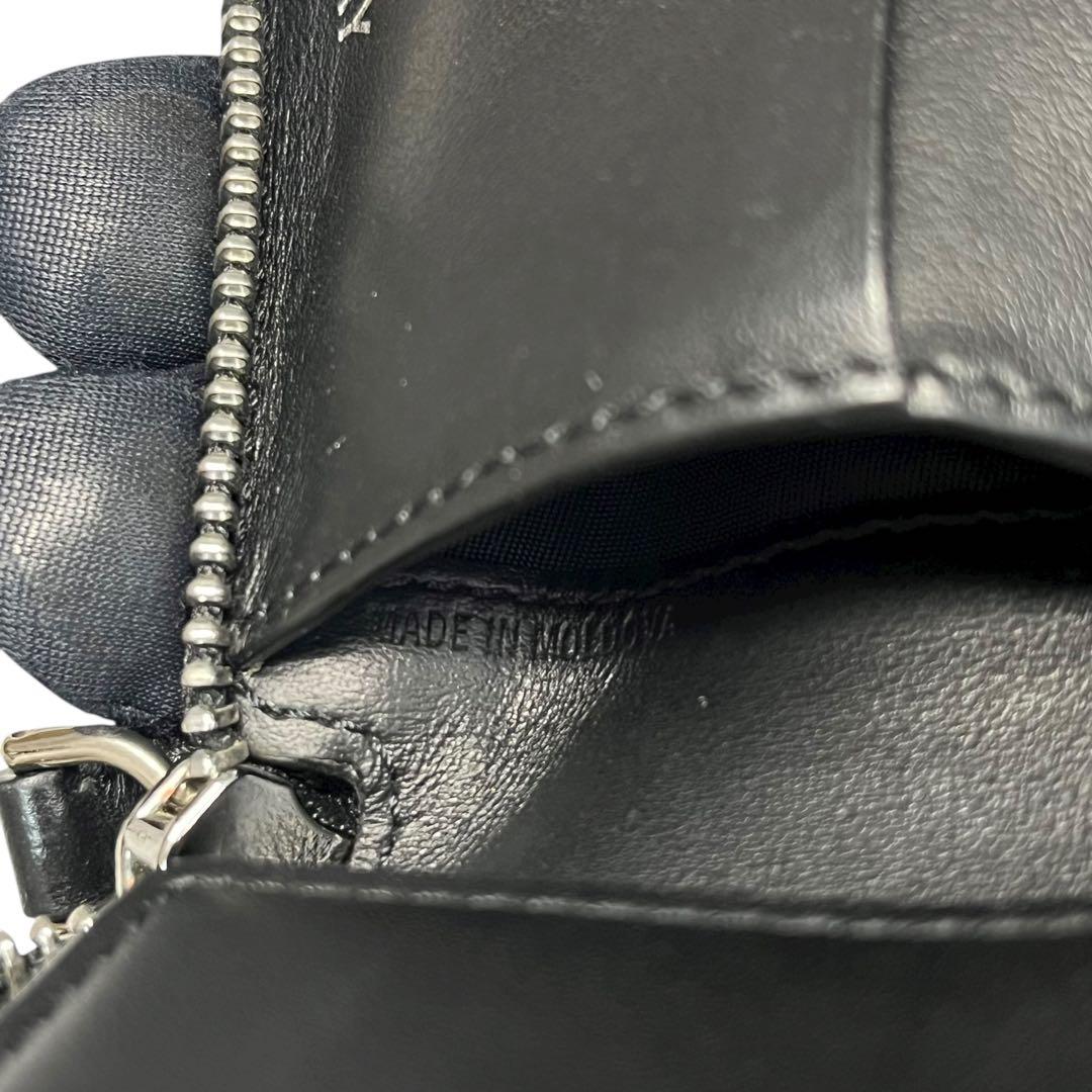 希少✨バーバリー 二つ折り財布 ダニエルズ ノバチェック レザー ブラック