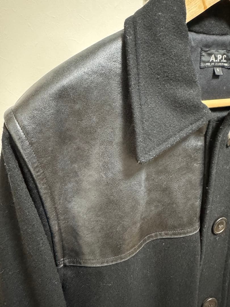 A.P.C. ドンキージャケット ウール レザー フランス製　希少