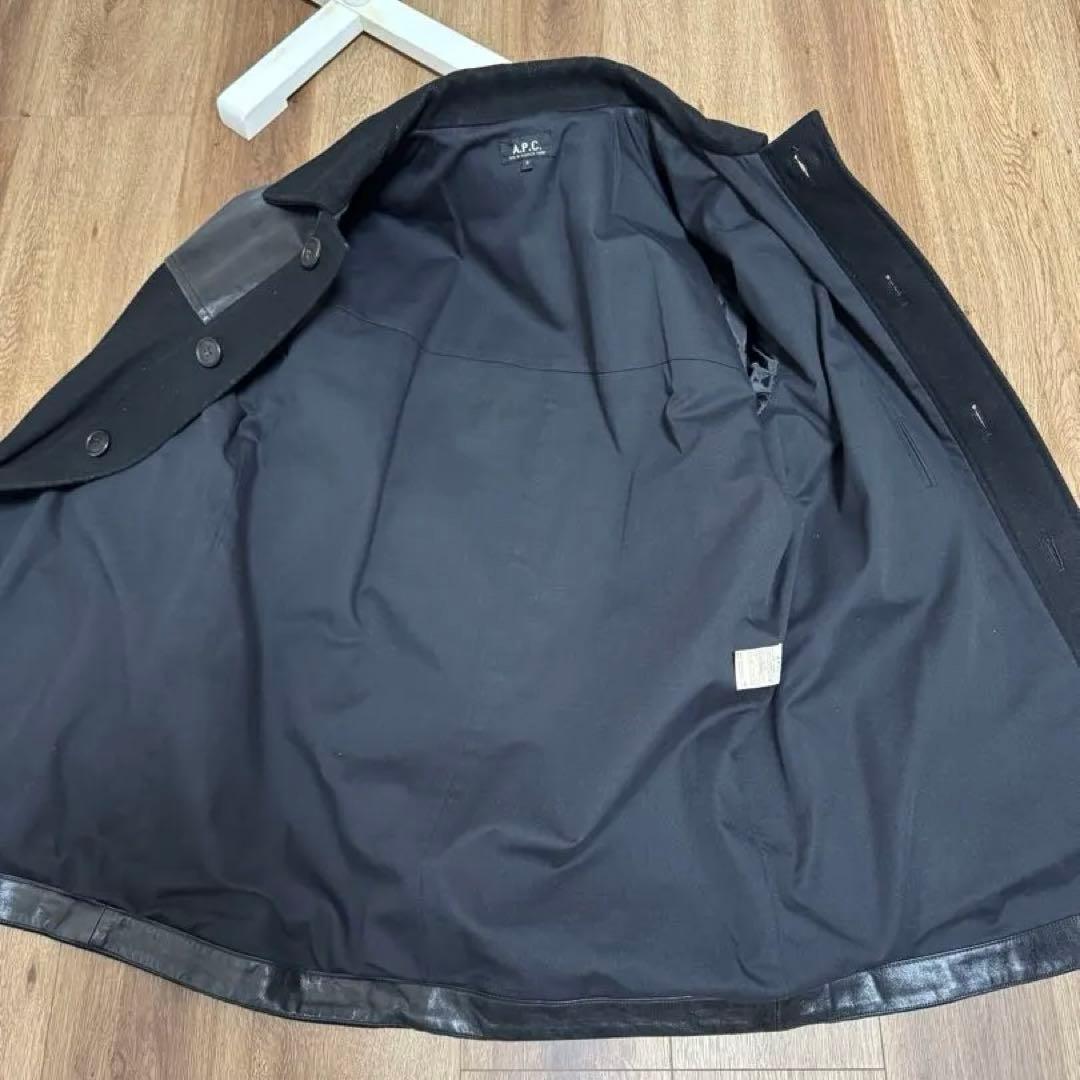 A.P.C. ドンキージャケット ウール レザー フランス製　希少