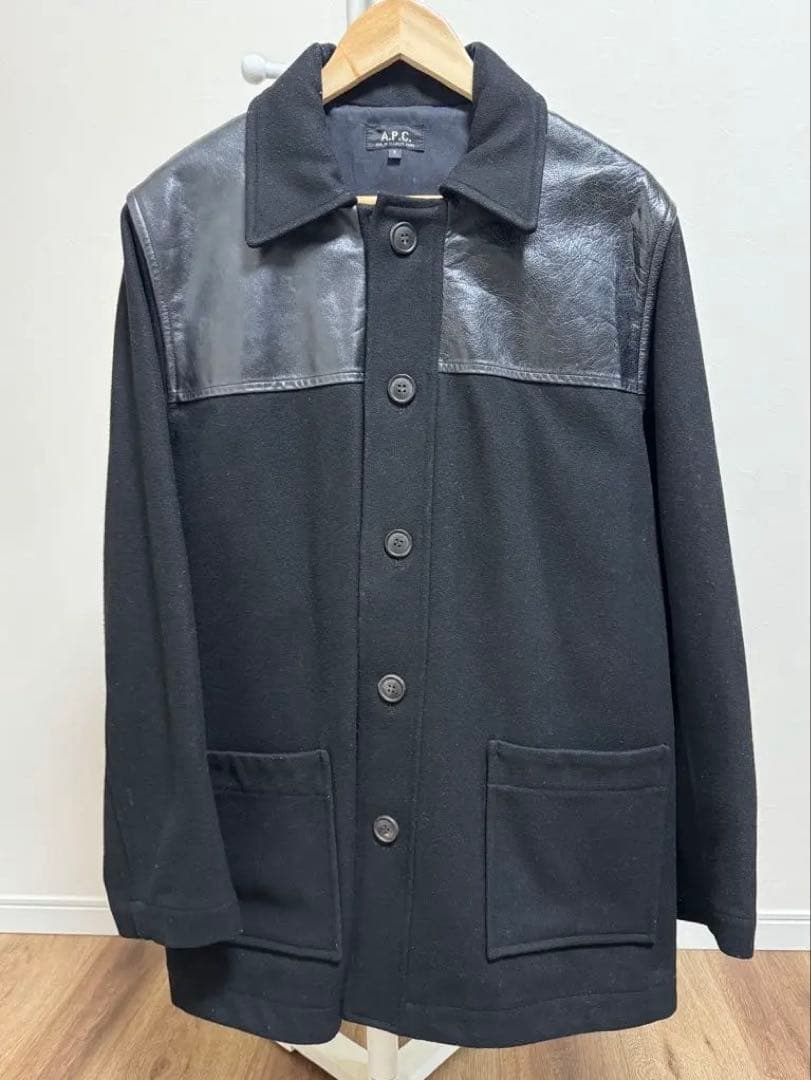 A.P.C. ドンキージャケット ウール レザー フランス製　希少