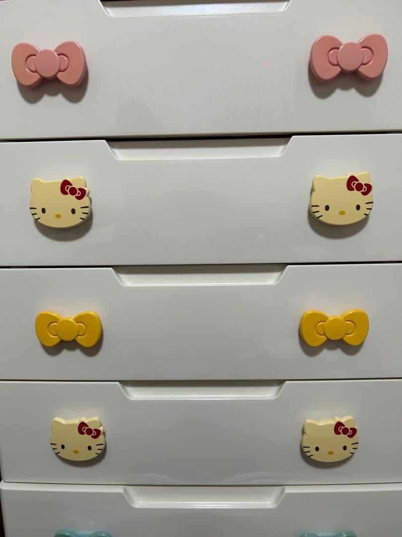 【美品】キティキッズチェスト 5段 アイリスオーヤマ