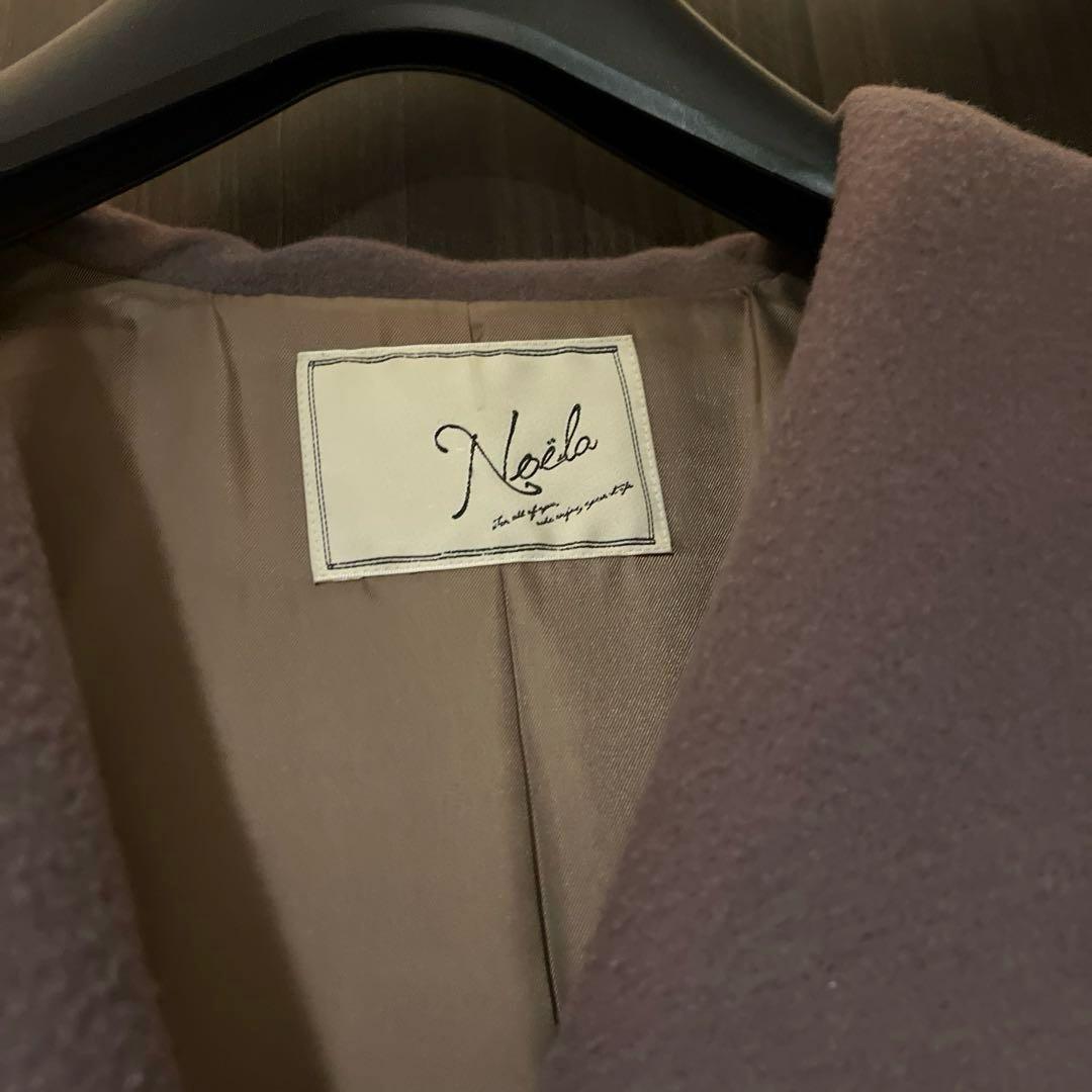 【値下げ】ノエラ　バックプリーツウールトレンチコート　ブラウン