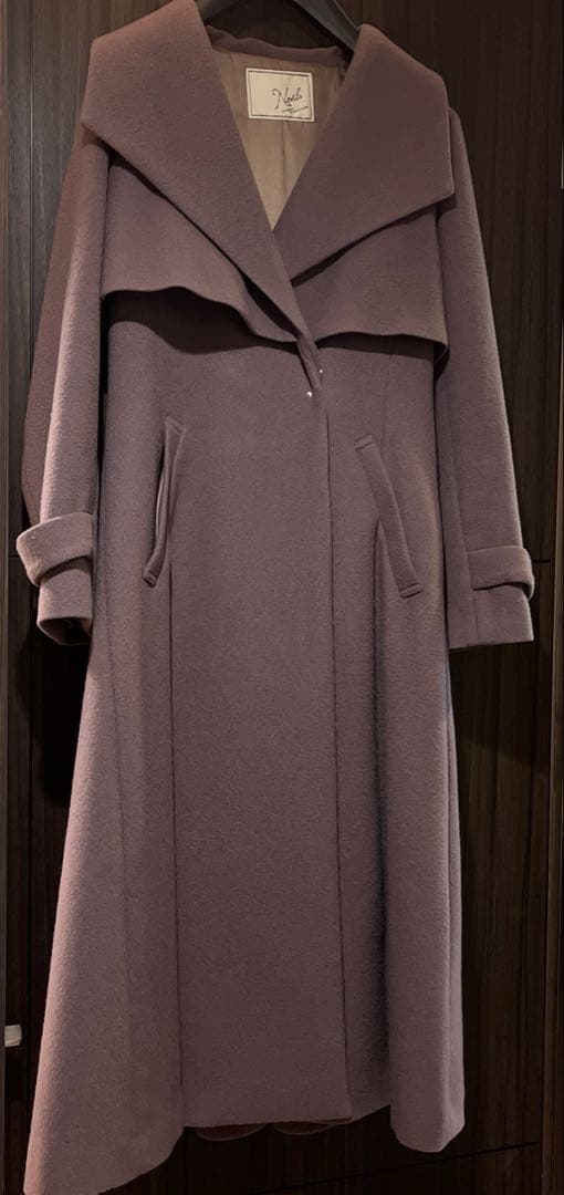 【値下げ】ノエラ　バックプリーツウールトレンチコート　ブラウン