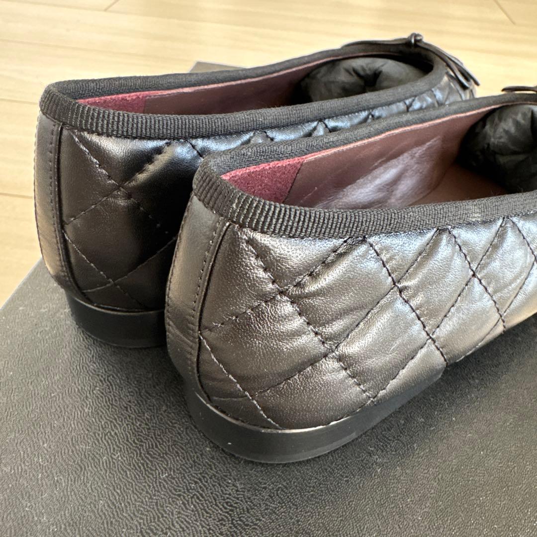 【新品未使用】CHANEL シャネル　ブラック　バレエシューズ　37.5cm