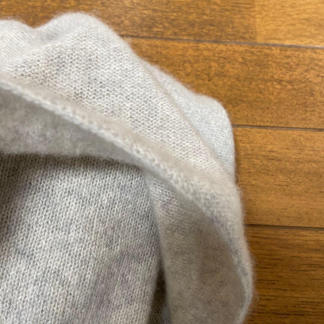 evam eva カシミア100% マフラー　ライトグレー