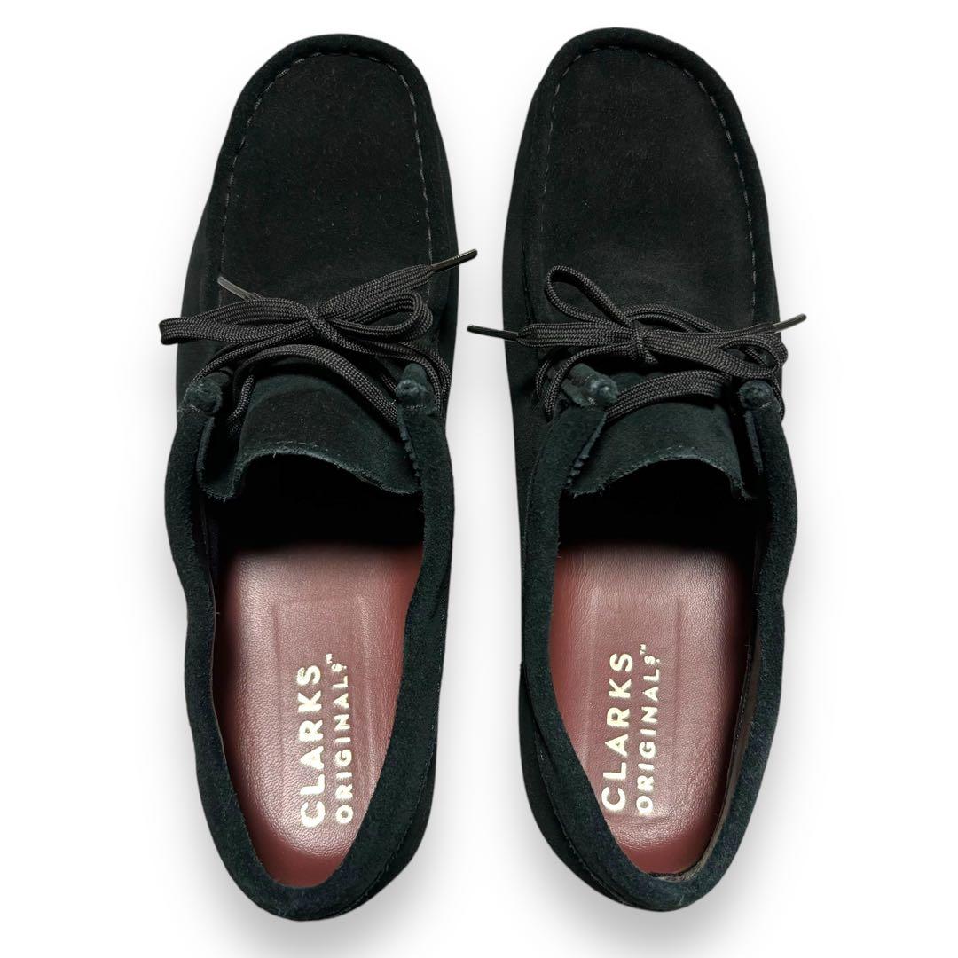 極美品 未使用級 クラークス ワラビー ゴアテックス スエード ブラック 黒