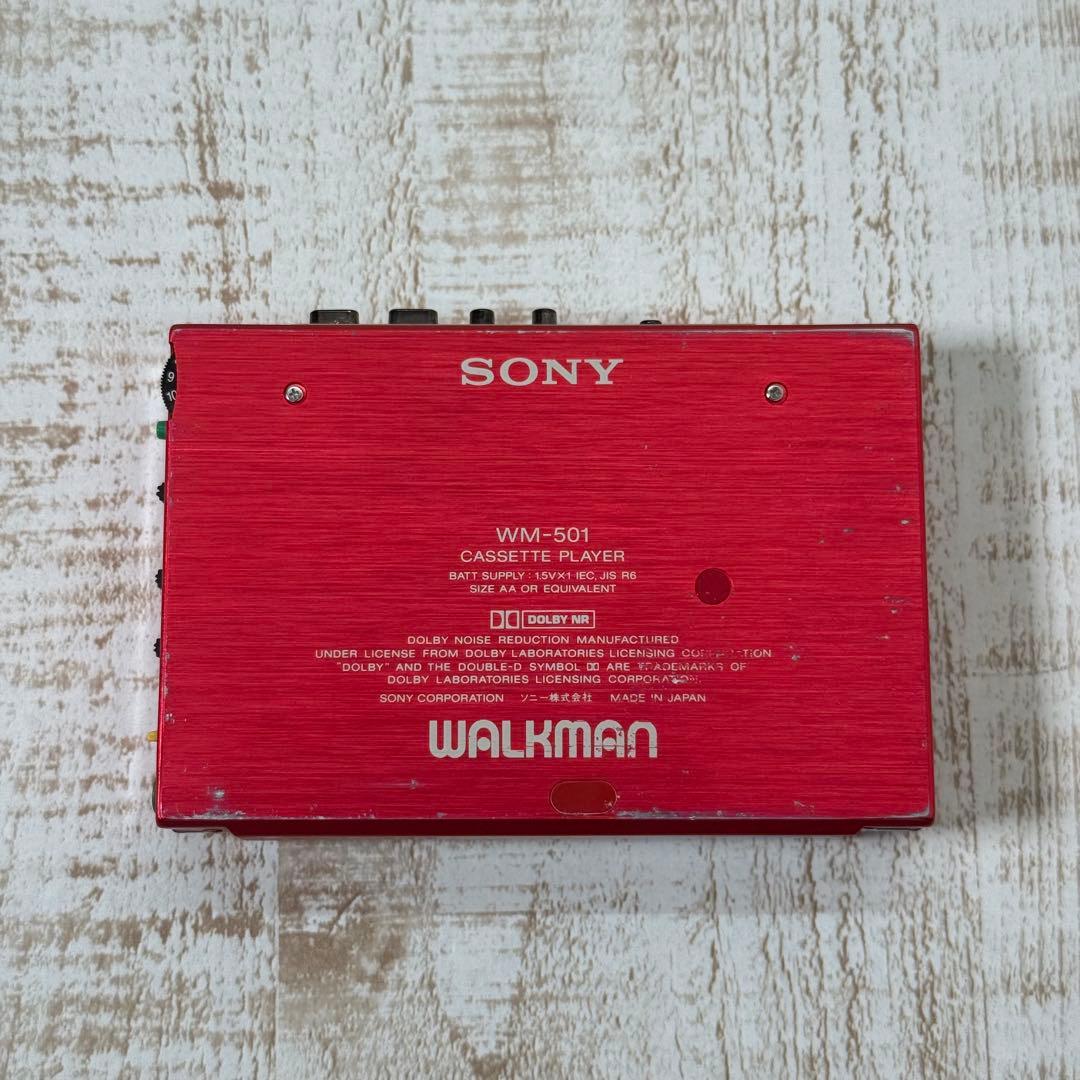 SONY WALKMAN WM-501 ソニー　ウォークマン　レッド　ジャンク