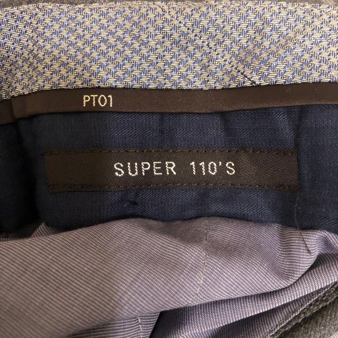 PT01 スーパースリムフィット　グレーチェック