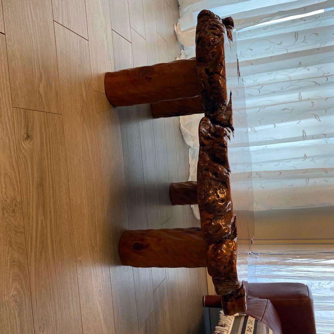 木製座卓 自然木テーブル