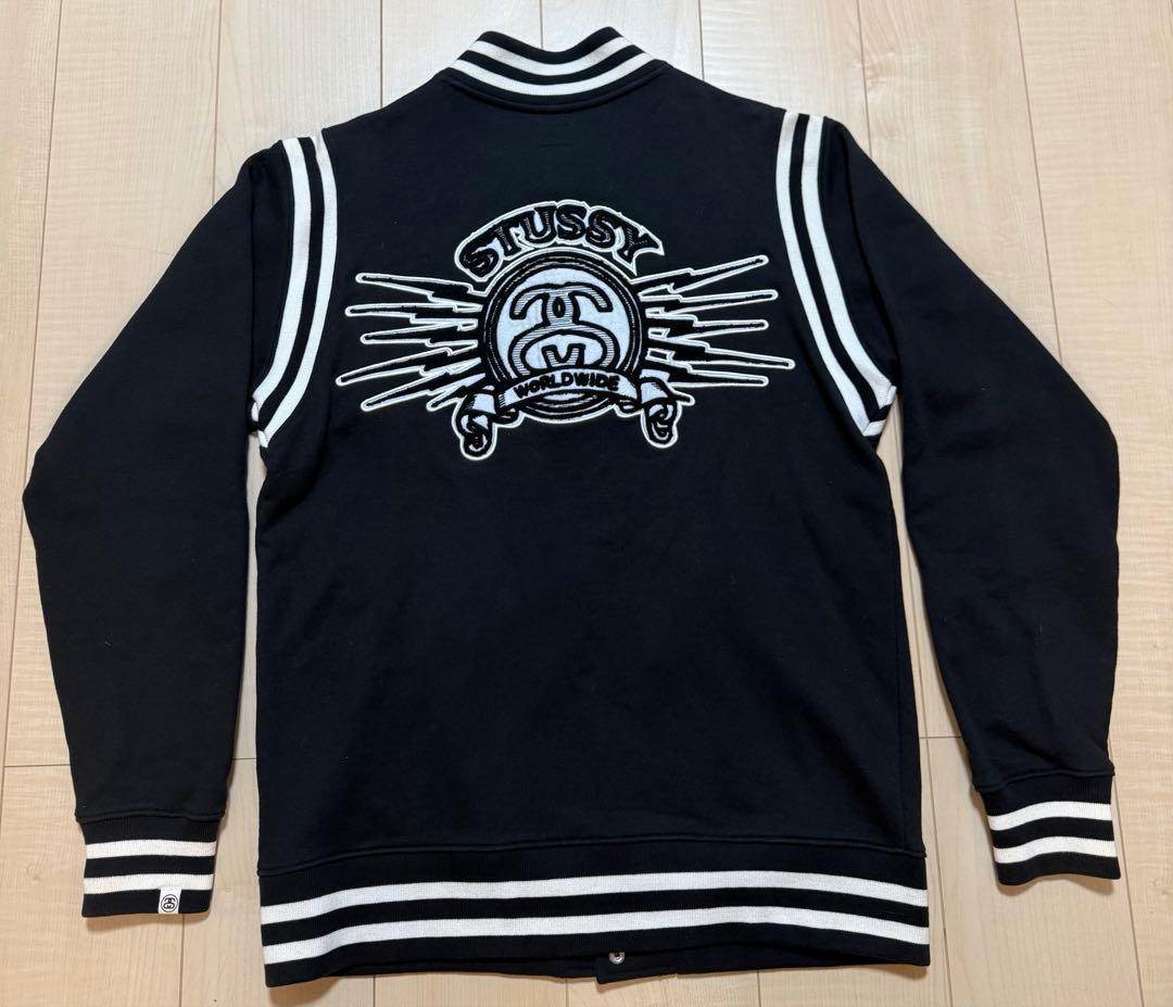 希少サイズXL!! Stussy バーシティー スウェットスタジャン