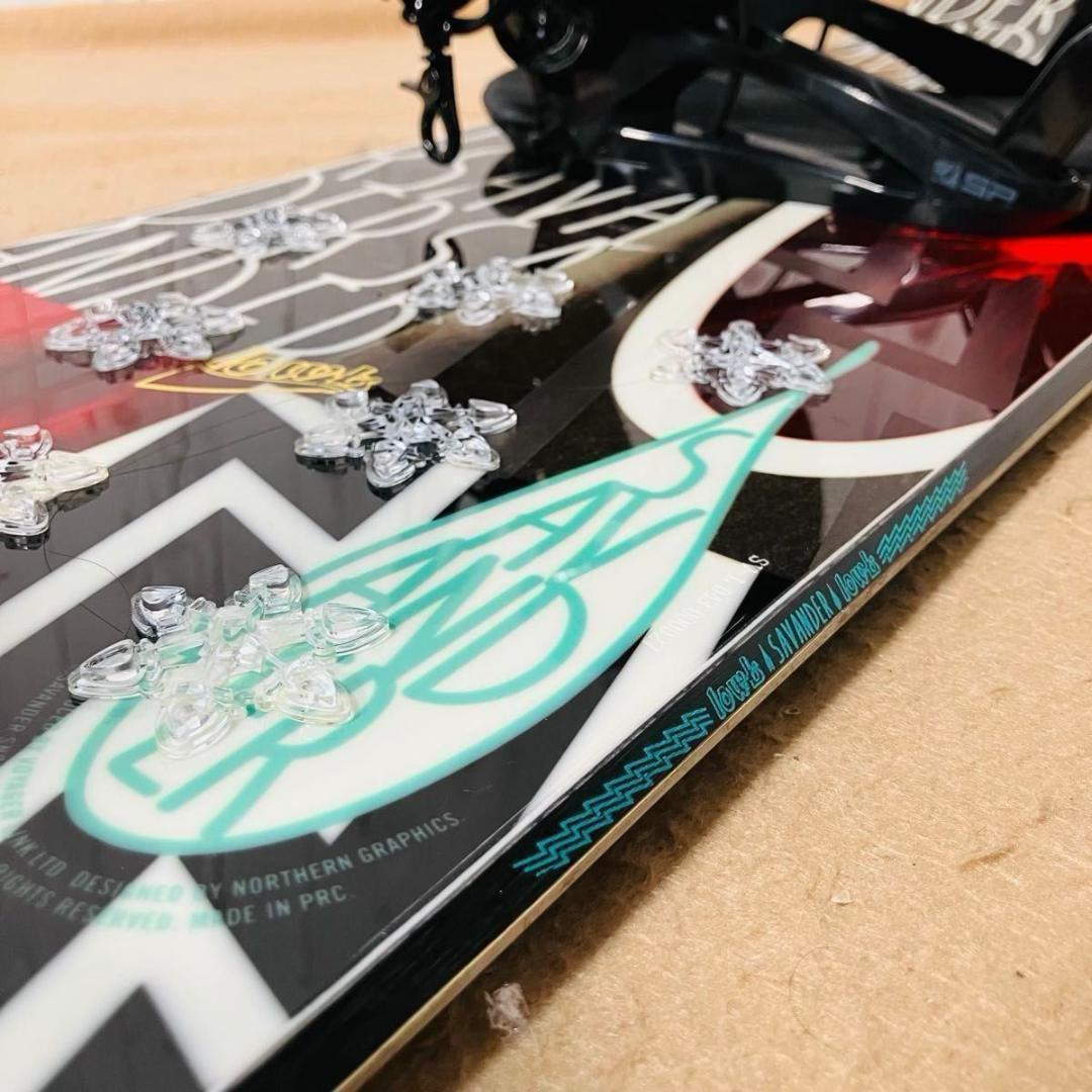 【美品】SAVANDER lowl SP スノーボードビンディングセット 140