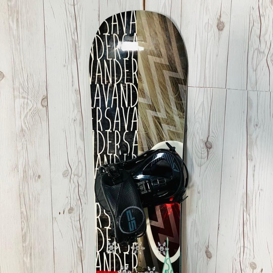 【美品】SAVANDER lowl SP スノーボードビンディングセット 140
