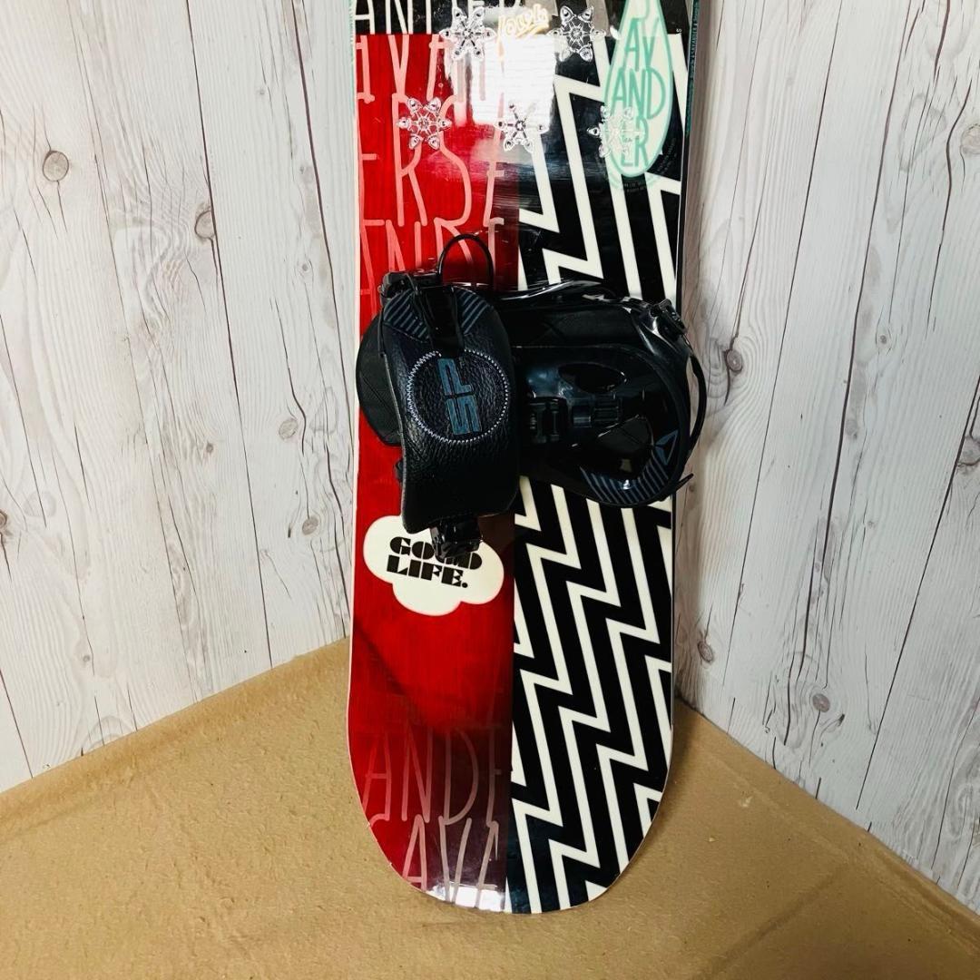 【美品】SAVANDER lowl SP スノーボードビンディングセット 140