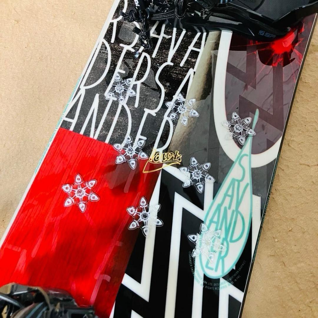 【美品】SAVANDER lowl SP スノーボードビンディングセット 140