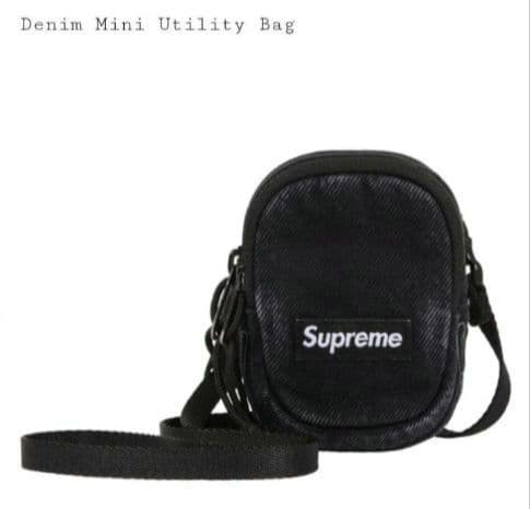 Supreme Denim Mini Utility Bag (デニム、黒)2個