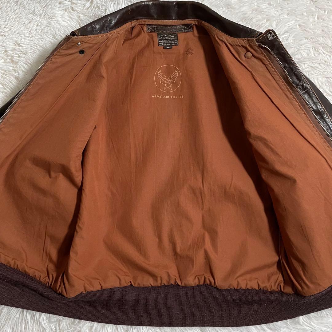 バズリクソンズ A-2 レザージャケット 馬革 J.A.デュボウ