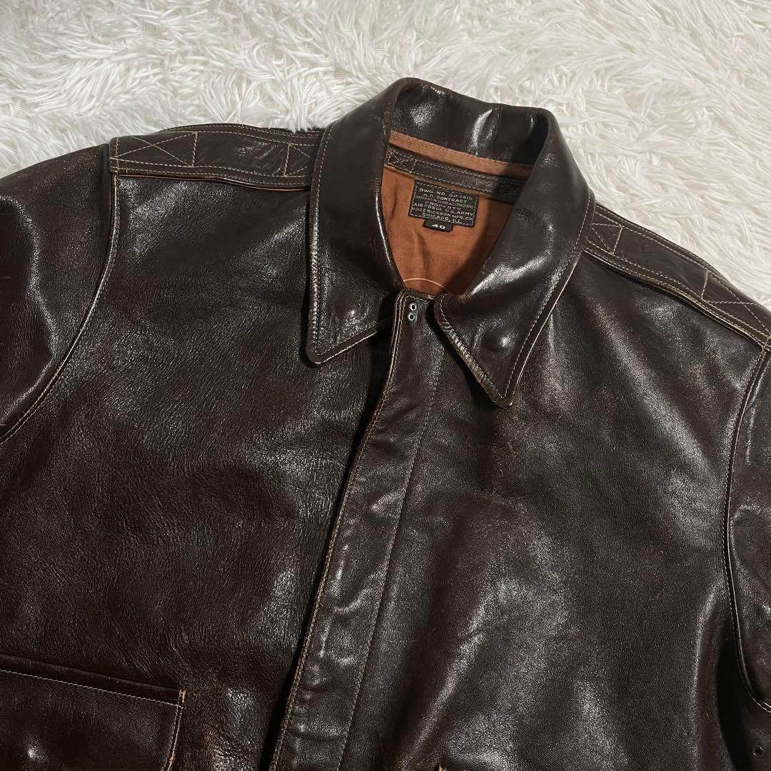 バズリクソンズ A-2 レザージャケット 馬革 J.A.デュボウ
