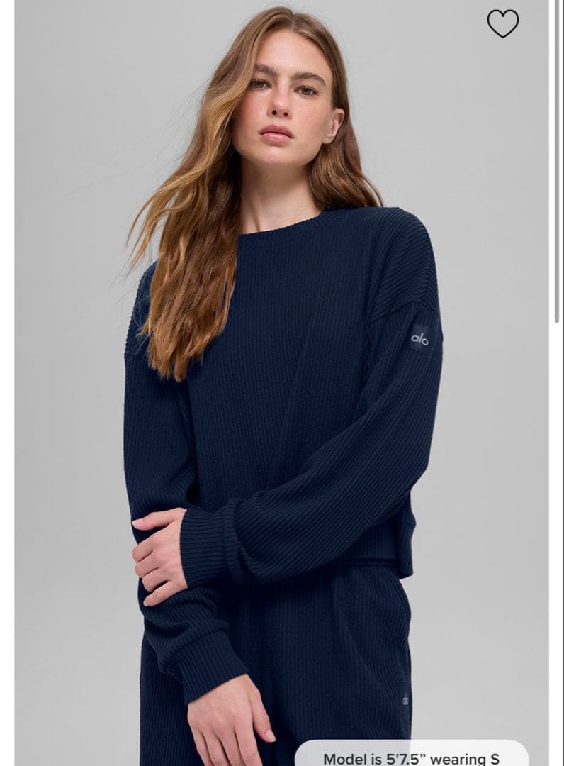 Alo yoga スエット　セットアップ　上のみ　Muse