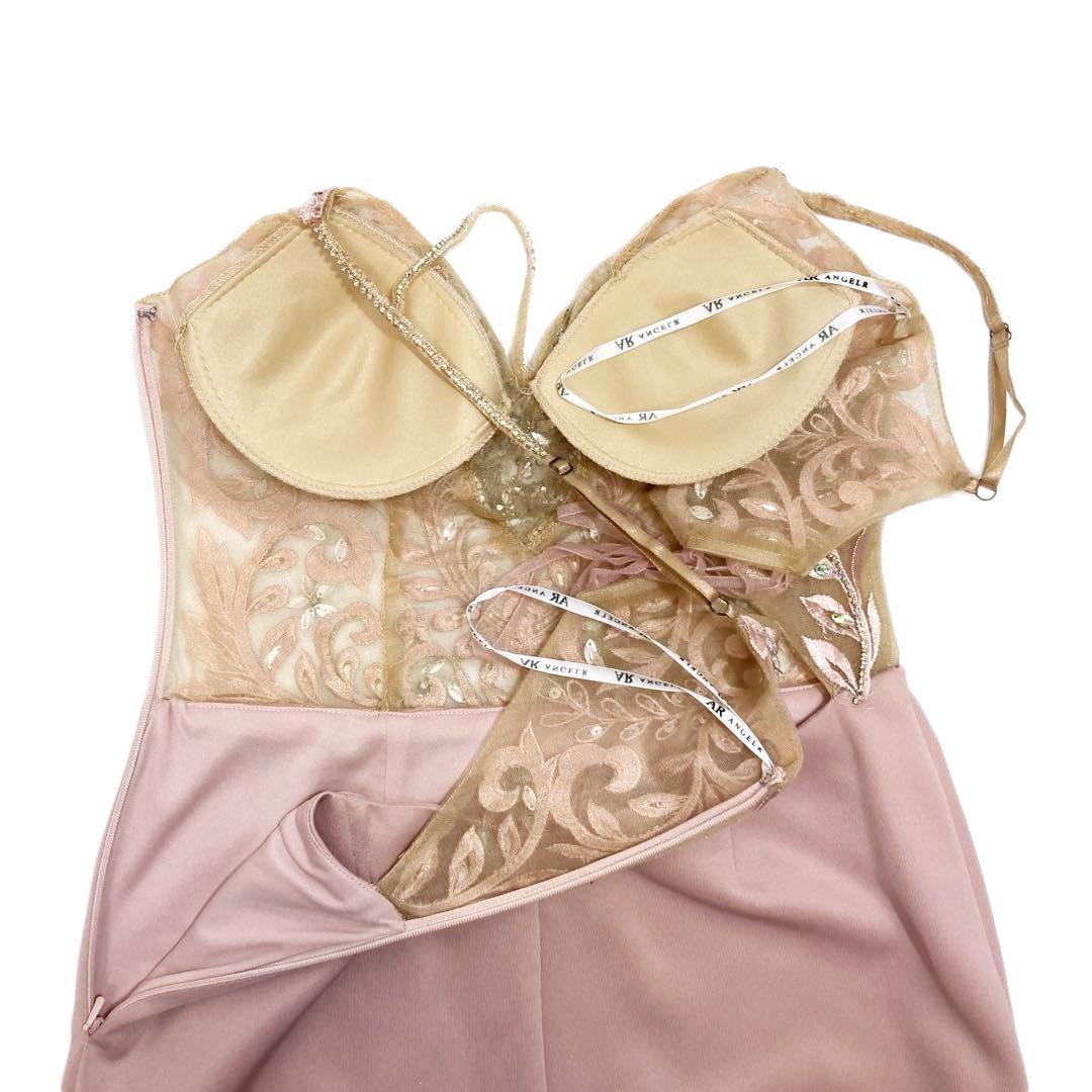 AngelR エンジェルアール アッパーレースバストシースルービジューミニドレス