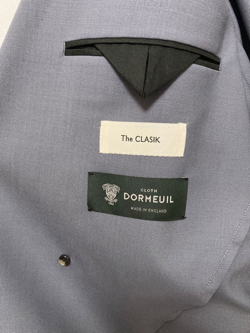 the CLASIK テーラードジャケット　DORMEUIL高級ウール　グレー