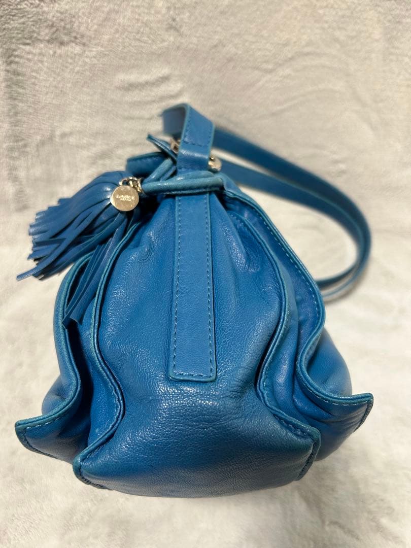 【※最終】LOEWE フラメンコ ブルー ショルダーバッグ