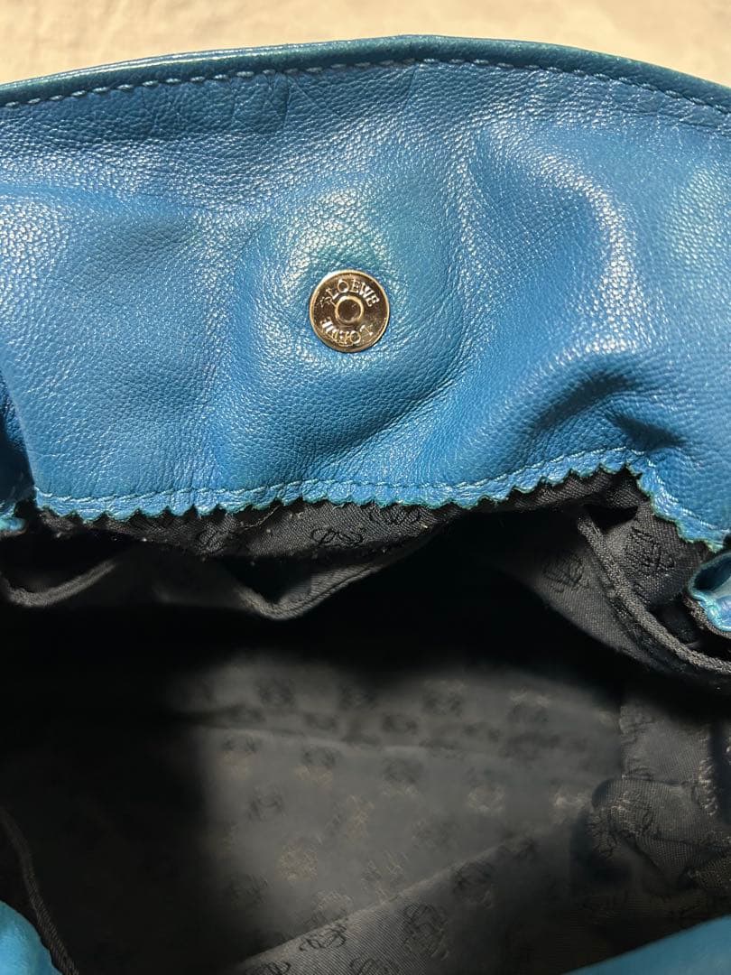 【※最終】LOEWE フラメンコ ブルー ショルダーバッグ