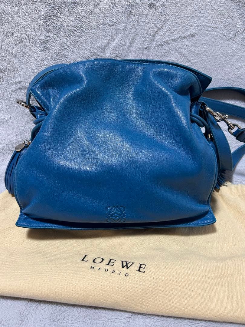 【※最終】LOEWE フラメンコ ブルー ショルダーバッグ
