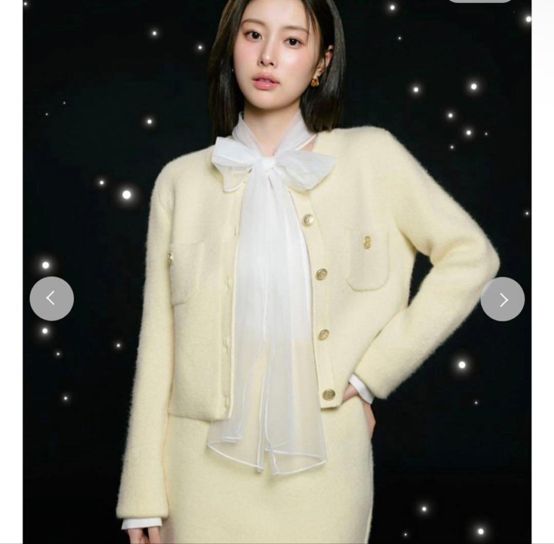 snidel フォックスニットジャケット