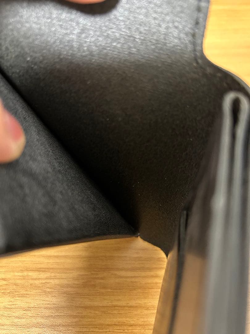 Hender scheme wallet black 二つ折り財布　数回使極美品