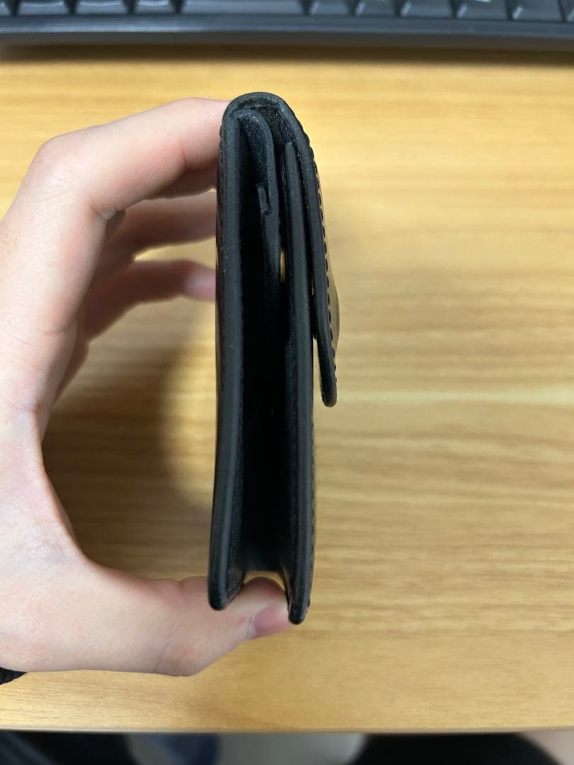 Hender scheme wallet black 二つ折り財布　数回使極美品