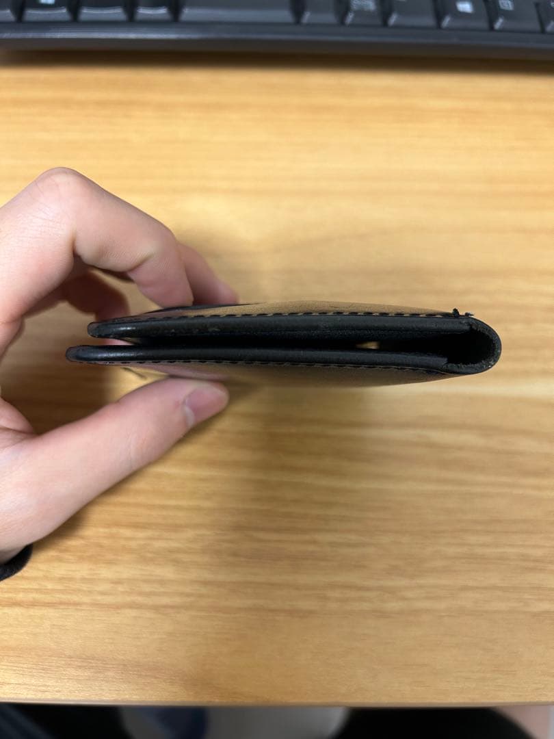 Hender scheme wallet black 二つ折り財布　数回使極美品