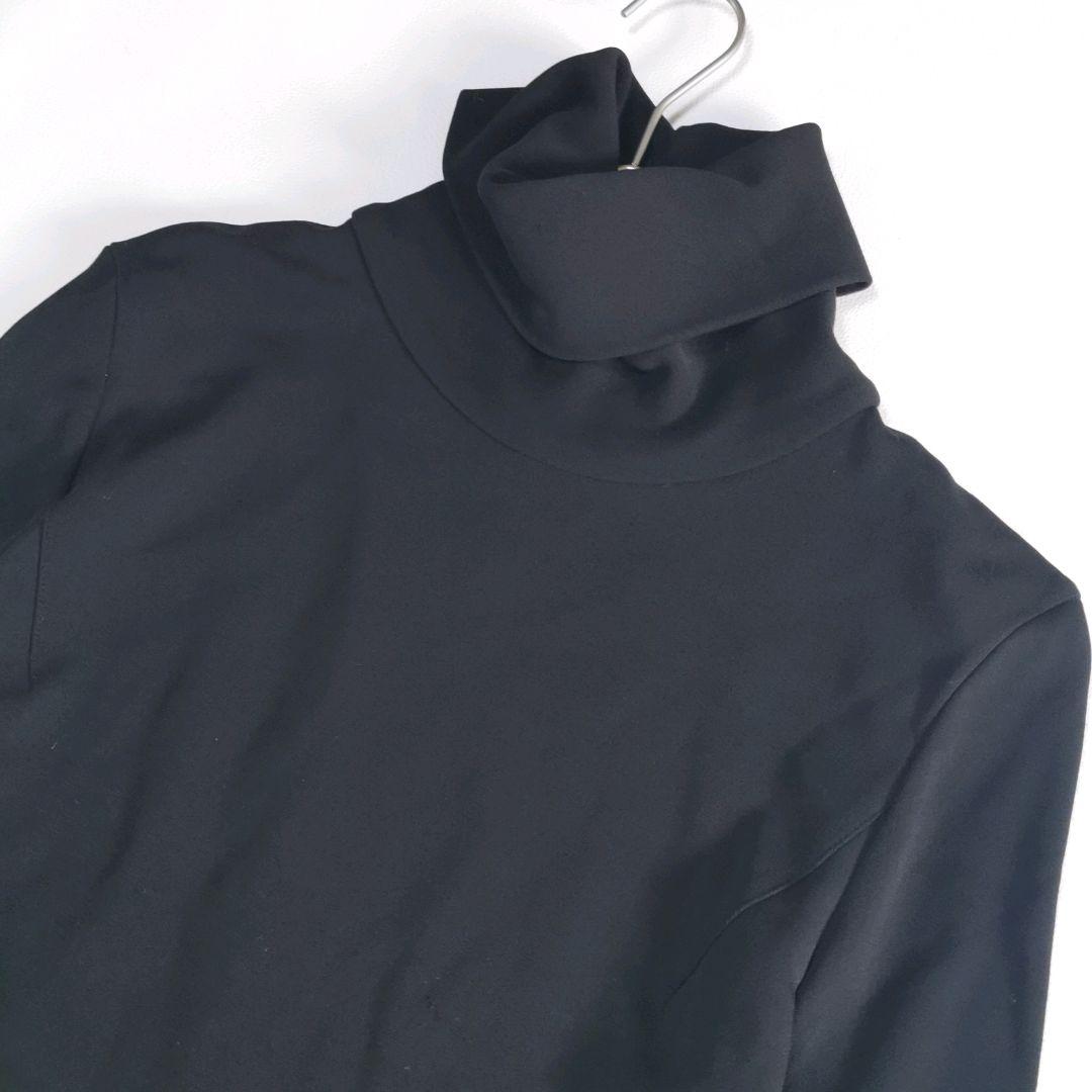 【美品✨】フェンディ ロングワンピース 切替え ハイネック 黒 42