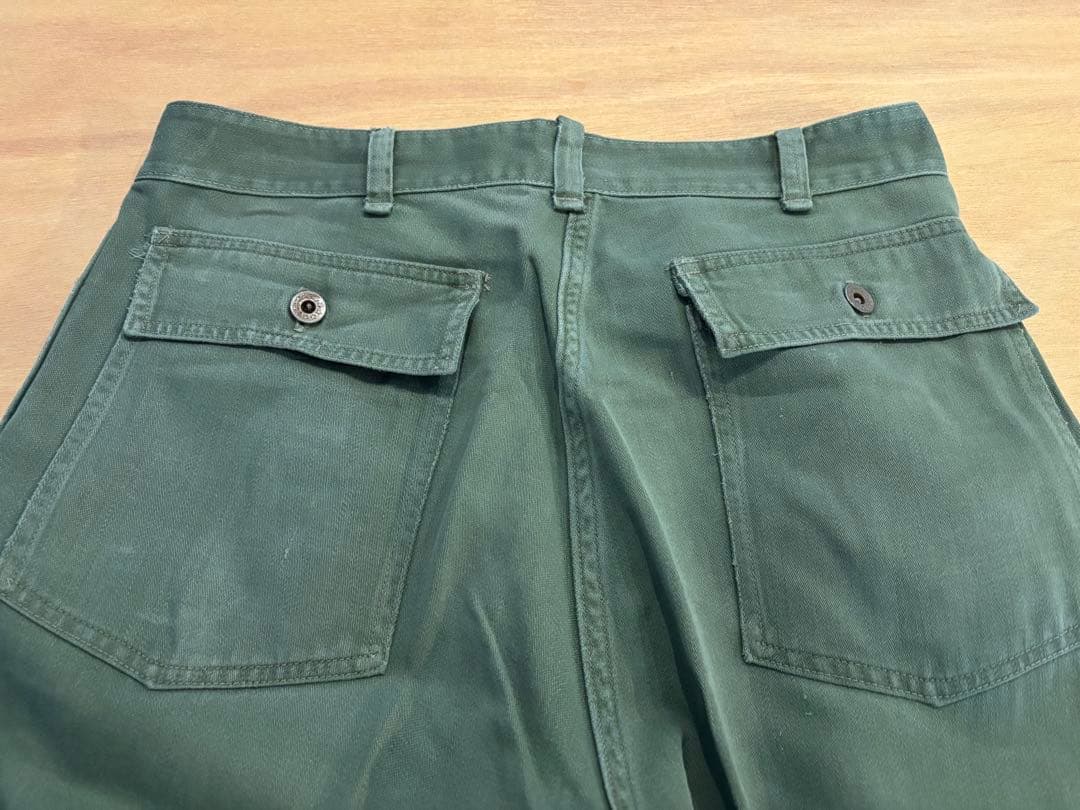希少 40s 米軍実物 ベイカーパンツ 月桂樹ボタン ② OG-107